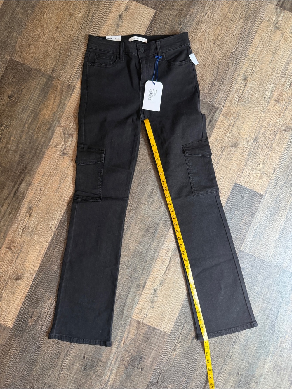 Eunina Black Flare Cargo Jeans 5/27